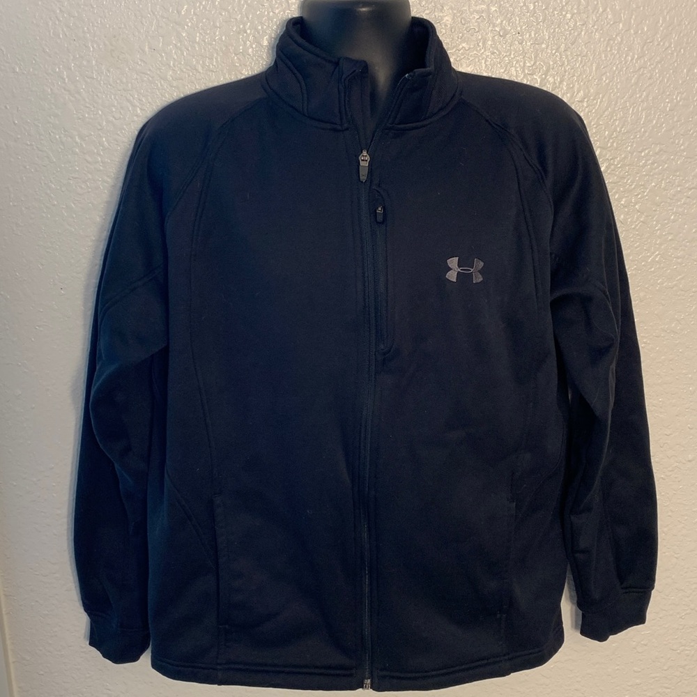 Under Armour men’s size large Black Zip-Up Jacket